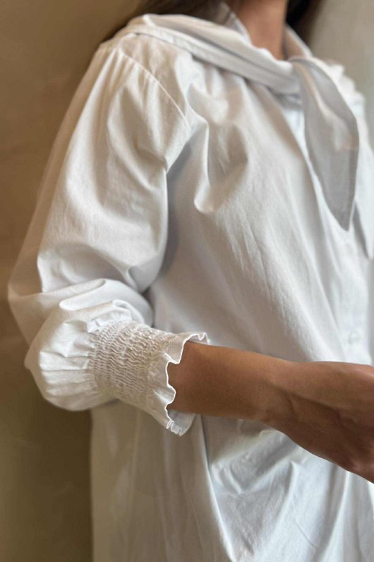 Paloma Neckerchief Blouse White